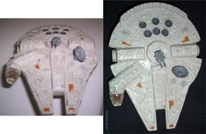 millennium falcon toy 70s