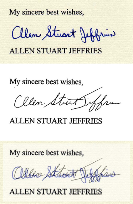 celebrity signatures