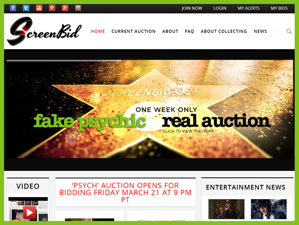 Screenbid Launches Psych Online Prop And Costume Memorabilia