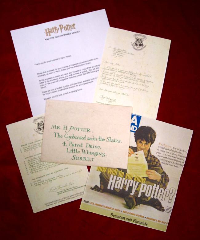 Harry Potter's Hogwarts Letter and Other Movie Props Could Fetch Up to $2  Million at Auction