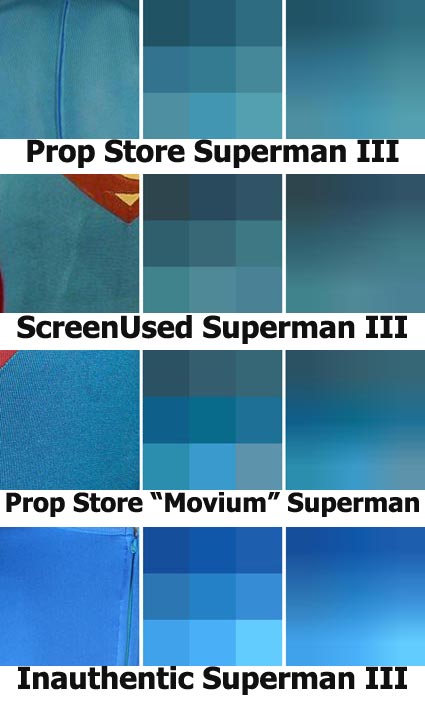 Superman Costume Color Analysis & Reference: BLUE