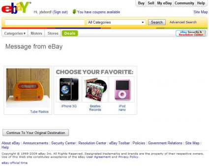 The “Billboardization” of eBay: Auction Site or Advertising Machine?